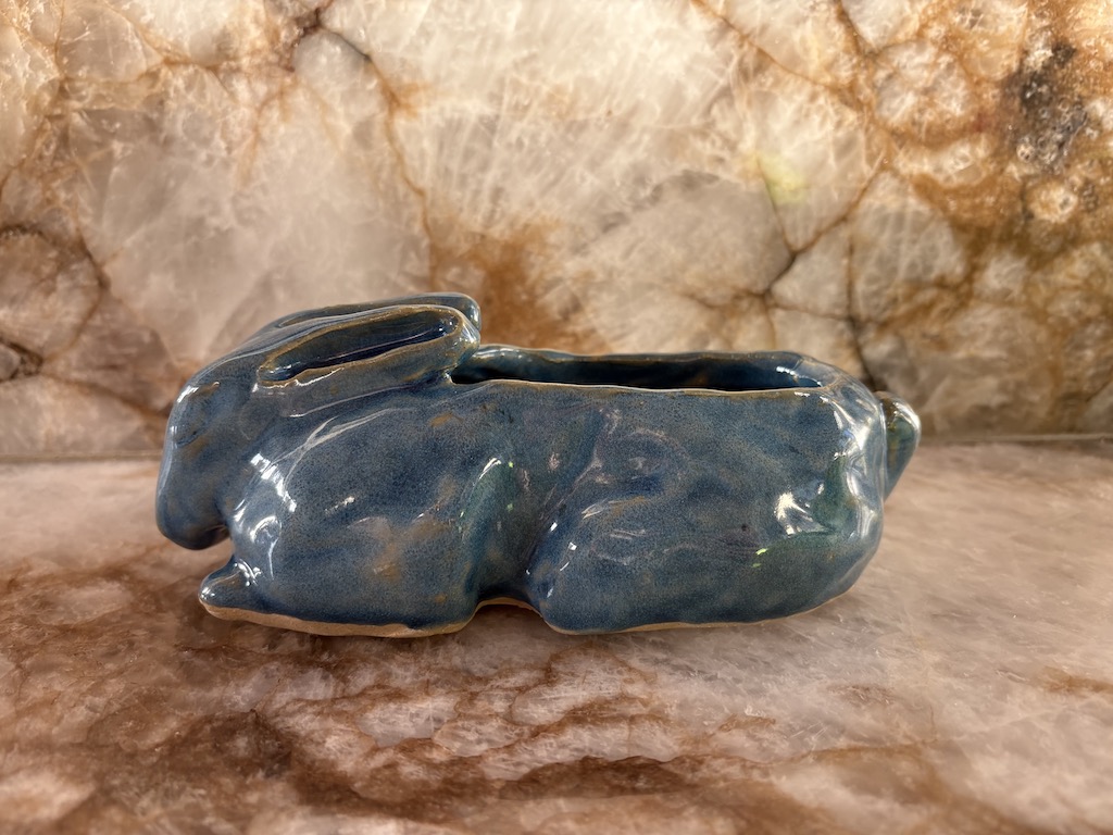 Blue Rabbit Planter